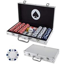 Trademark Poker Maverick Poker Chip Set - 300 Dice Style 11.5g, Silver (25478... picture
