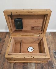 Humidor Custom Handcrafted Wormy Chestnut Charles Tedder 1997 Vtg Thomasville NC picture