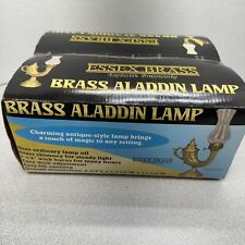 Essex Brass - Brass Aladdin Lamp - Still in Box, Oil Lamp New picture