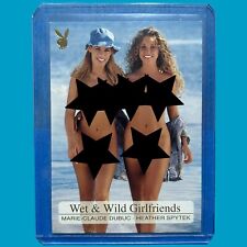 2001 Playboy Wet & Wild Girlfriends Marie Claude Dubuc Heather Spytek GL 4/10 picture