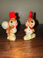 Vintage Norcrest Anthromorphic Rooster salt and pepper shakers picture