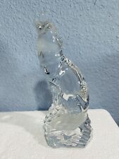 Lenox Keeper of the Wild Howling Wolf Crystal Sculpture Figurine 1994 picture