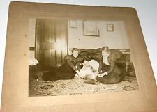 Rare Antique American Girls & Taxidermy Duck Odd Fellows Poster Cabinet Photo picture