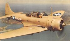 Douglass SDB Dauntless, World War II Dive Bomber, early postcard, unused picture