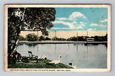 Dayton OH-Ohio, Lakeside Park, Water Fowl North Shore, Antique Vintage Postcard picture