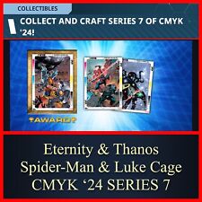 ETERNITY THANOS SPIDER-MAN LUKE CAGE-CMYK SERIES 7-10 CARDS-TOPPS MARVEL COLLECT picture