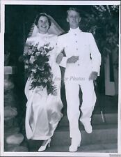 1935 Ernestine Schumann-Heink Granddaughter Weds Ens Rumble Society Photo 7X9 picture
