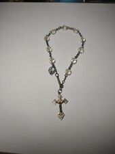 Antique Silver With Glass Rosary picture