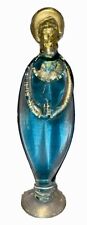 Murano Art Glass Angel Blue Turquoise Art Glass Sculpture Figurine 11” picture