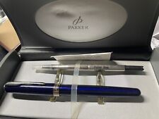 parker sonnet rollerball 2004 beautiful blue lacquer finishNEW OLDSTOCK picture