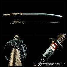 New Battle Ready Clay Tempered Japanese Katana Sword Unokubi Zukuri Choji Hamon picture