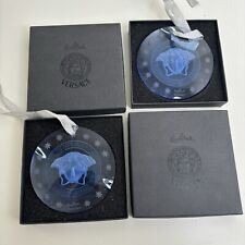 2x Rosenthal x Versace Medusa Glass Crystal Sun Catcher Blue Lumiere Ornament picture
