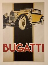Bugatti T46 print - by René Vincent - original Italian print - RARE FIND picture