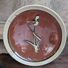 Vintage Japanese Mashiko Ceramic HAMADA SHOJI Studio Pottery Cane Plate picture
