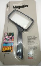 VTG 1987 Large Desktop Magnifying Glass Rectangle 5x Bifocal NOS Made In USA picture