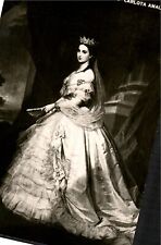 Postcard RPPC Carlota Amalia Mexico Austria Empress Crown Gown [ej] picture