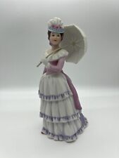 Home Interiors #1431  “Lady With Parasol” Porcelain Figurine 8.5” picture