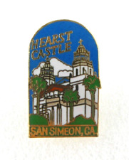 Hearst Castle San Simeon California Colorful Enameled Lapel Pin Pinback picture