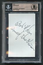Bob Nolan d1980 signed autograph 2x3 cut Actor in Sons of The Pioneers BAS Slab picture