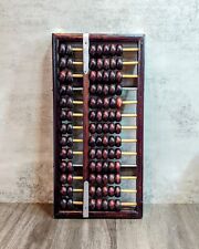 Vintage Redwood Abacus 13 Rods, 91 Beads, 14