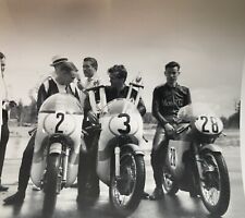 Motorcycle Race 1965 Loudon Track Winners & Checkered Flag 23 Vintage Photos picture