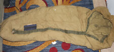 Vintage WWII US Army M-1949 Down Sleeping Bag Mummy Arctic Mountain - Well Used picture