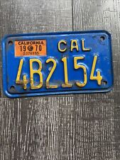 1970-1980 Motorcycle CALIFORNIA License Plate Original Nice Original Shape picture