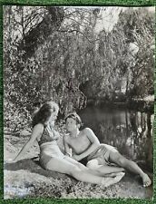 JEANNE CRAIN CHEESECAKE 1944 SWIMSUIT PORTRAIT ALLURING POSE ORIG Photo XXL picture