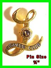 Unique Vintage Lioness Club Pin Cursive Gold Tone L - ¾