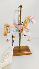 Vintage Porcelain CAROUSEL HORSE Figurine  The Creative Circle  Hand Painted NIB picture