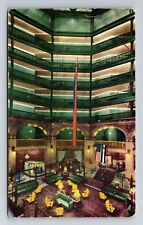Denver CO-Colorado, Unique Lobby, Brown Palace Hotel, Vintage Postcard picture