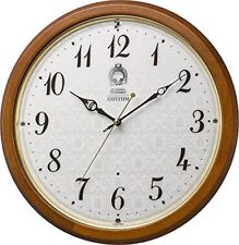 Rhythm Watch wall clock tea Φ33.5x5.7cm character radio analog Totoro M534 cont picture