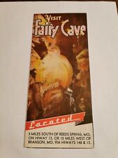 Vintage 1950s Fairy Cave, Branson Missouri Brochure picture