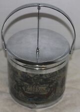 Norleans Vintage Ice Bucket Made in Japan Old World Map Barware man Cave picture