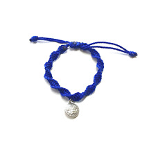 Pulsera con medalla de San Benito Azul –Saint Benedict Bracelet Blue picture