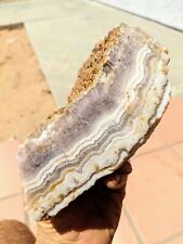 3.9 lbs Faced  Old Stock Lavender Sow Belly Agate, Creede, Colorado- picture