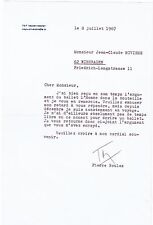LB98-TAPUSCRIBED LETTER-PIERRE BOULEZ-BADEN-BADEN-WRITE A BALLET-1967 picture