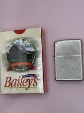 Vintage 2001 Antique Silver Zippo Lighter NEW & Bailey’s Tobacco Playing Cards picture
