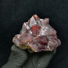 340g Beautifull Red Amethyst Geode Healing Crystal Stone Stunning 9x6x6cm picture