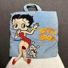 Betty Boop Throw Pillow Fleece Blue Vintage Used 90s Retro  picture