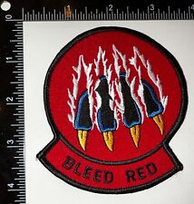 USAF 494th Fighter Squadron Panthers Bleed Red Patch picture