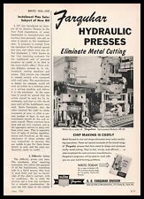 1955 A. B. Farquhar Hydraulic Press Photo Oliver Corp York Pennsylvania Print Ad picture