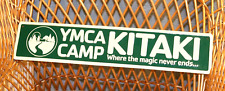 Vintage YMCA CAMP KITAKI metal sign Where the magic never ends NEBRASKA 24x5 picture
