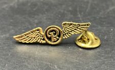 One Vintage NOS Gold Tone Beechcraft Aircraft Aviation Winged Lapel/Tie Pin picture