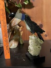 9.5 Inch Handmade Gemstone Toucan Carving picture