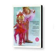 Framed Mattel Dancerina Doll Vintage Restored Magazine Ad picture