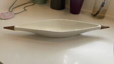 Vintage Mid Century White Serving Tray - Classic Elegance, 19