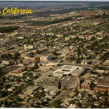 c1960s Orange, CA Northwest from Shafter Street Almont Ave Birds Eye PC Cal A216 picture