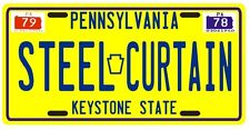 Pittsburgh Steelers Steel Curtain 1979 License plate picture