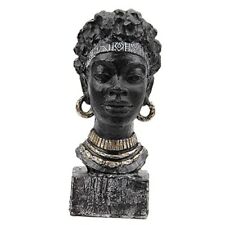 Leekung African Statues and Sculptures for Home Decor,African Figurines Black W picture